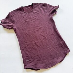 BYLT Shirt Men Extra Small Maroon Performance Premium Lux Tee Essential Crew